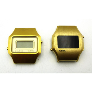 Lot 281 - 2 x Vintage c197080s mens Watches - Novus red LED face + Bulova Digita