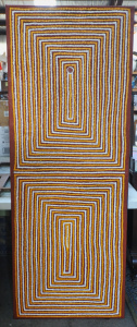 Robert Nanala Tjapaljarri (1959 - ) Large Stretched Aboriginal Oil Painting on C