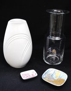 Group lot - European Mid Century Modern Glass & Ceramics - small Nymolle Dan