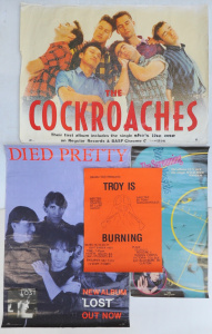 4 x Australian Band & Play Posters incl The Screaming Blue Messiahs, Troy is