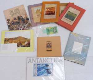 Group lot of Australian Stamps with Book Sets & Crisp Two Dollar note Inc Au