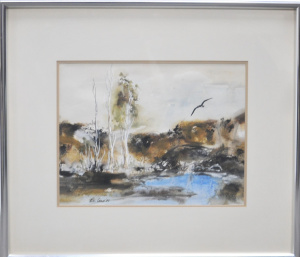 Peter Coad (1947 - ) Framed Watercolour - Enviroment of the Lagoon - Signed &