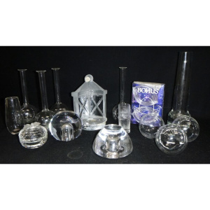 Modern Scandinavian Glass - incl Iitala, Bohus, Orrefors, Candle Sticks, Vases,