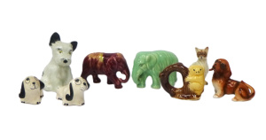 China figures Aus Pottery Koala Serviette Ring, Comical Dogs, 2 x Casey Ware Ele