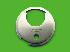 GEORG JENSEN Sterling Silver Key Ring - marked ' Denmark'