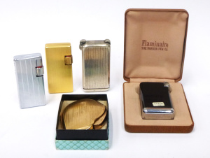 Group Lot 5 x Vintage French Flamminaire Cigarette Lighters - Made by The Parker