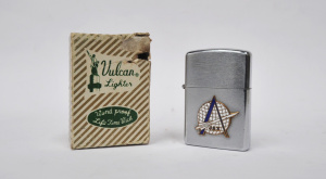 Vintage Boxed Vulcan Cigarette Lighter from Fort Bliss, Texas - Medium Altitude