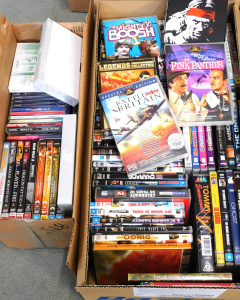 Lot 21 - Assorted Box of DVDs & CDs inc Battle of Britain, Pink Panther, Mad