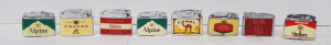 Lot 43 - Small Lot of Vintage Tobacco Advertising Cigarette Lighters incl Camel,