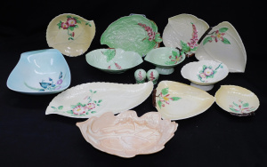 Lot 215 - Group lot Vintage Carlton ware inc Apple Blossom, Hollyhocks, Wild Ros