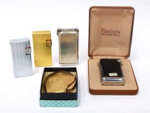 Lot 280 - Group Lot 5 x Vintage French Flamminaire Cigarette Lighters - Made by