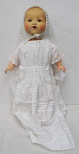 Lot 316 - Early 1900s Armand Marseilles Bisque Baby Doll with cloth body - glas