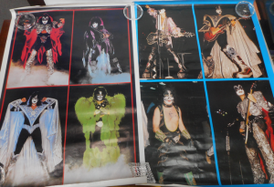 2 x Vintage Kiss Music Posters