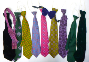 Lot 17 - Box Lot Colourful Retro 1970s Mens Loop Ties