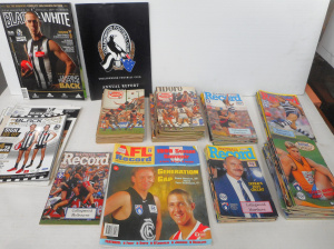 Lot 99 - Box Collingwood VFL Home and Away Football Records - 1978, 1979, 1987 -