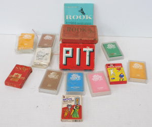 Lot 125 - Group lot of Vintage Card Games inc Aust Toll toys 1960s Rook, 1900s P