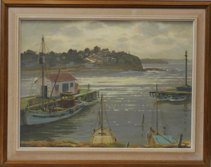 Lot 129 - Leslie Albert Edward (Bill) Sands (1917-1995) Large framed Oil Paintin