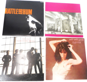 Lot 165 - Group vintage Vinyl LP Records - U2, The Call & Patti Smith Group