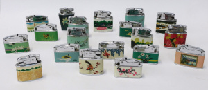 Lot 184 - Lot of Vintage Assorted Lighters w Images of Animals, River Scenes, La