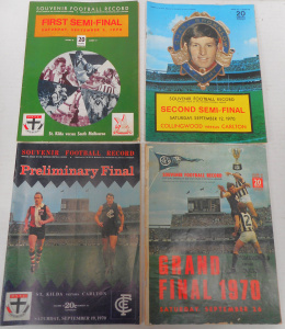 Lot 247 - Complete Set 1970 Finals Series Football Records