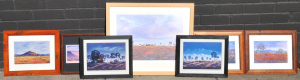 Lot 36 - 7 x Framed Jack Absalom Australian Landscape Prints - 2 x Signed to low