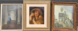 Lot 67 - 3 x Framed Classical Paintings & Prints - Gilt framed A Gray Wallis