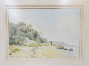 Lot 69 - Arthur E Adams (Active c1950-70s) Framed Watercolour - Coastal Scene -