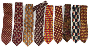 Lot 160 - 9 x Ermenegildo Zegna silk Ties - various colours gc