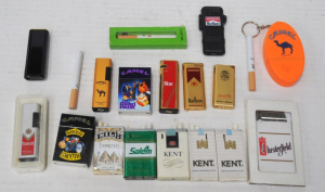 Lot 188 - Lot of Vintage Novelty Advertising Cigarette Lighters incl Kent, Camel