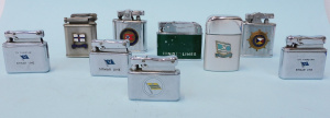 Lot 190 - Group Lot Vintage Shipping Lines Advertising Cigarette Lighters - some