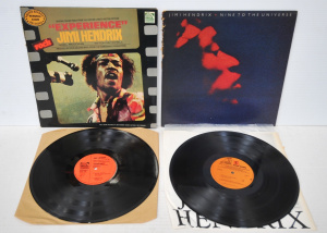 Lot 195 - 2 x vintage Jimi Hendrix Vinyl Lp Records - '9 to the Universe' Repris