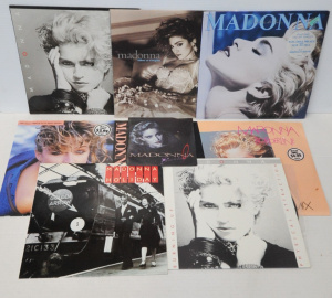 Lot 204 - 6 x Vintage Madonna Vinyl LPs & 12 Inch Singles incl Angel Single,