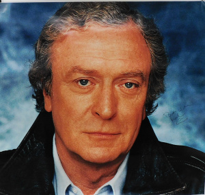 Lot 216 - Large signed Michael Caine unframed photographic Poster 97cm x 103cm