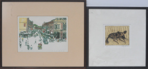 Lot 238 - 2 x Framed works on paper - Carolyn Graham Etching & Aquatint of a