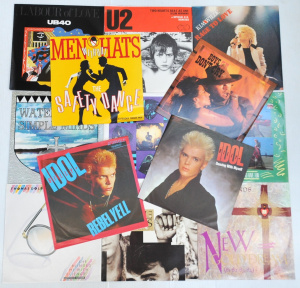 Lot 239 - Group Lot Vintage 12 Inch Singles & LPs - incl Billy Idol 'Rebel Y