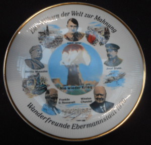 Lot 257 - East German anti-war Commemorative Plate of the Ebermannstadt Hiking F