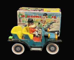 Lot 265 - Boxed 1960s TN (Nomura) boperated mystery action Old Fashioned Car - n