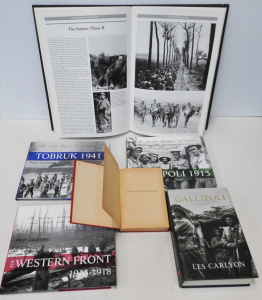 Lot 269 - Lot of Vintage Hard Cover Military Reference Books incl Biggles of The