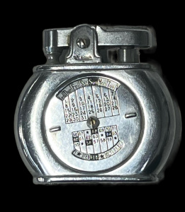 Lot 277 - Unique Vintage Verona Automatic Cigarette Lighter w Calendar