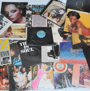 Lot 297 - Lot of Vintage R & B Vinyl LP Records & 12 Inch Singles incl T