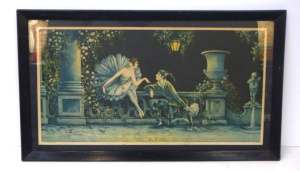 Lot 303 - Framed 1920's Art Deco Print 'Love Token' By Brunozetti - Signed and T