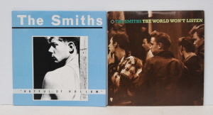 Lot 308 - 2 x Vintage The Smiths Vinyl LP Records incl The World Wont Listen &am