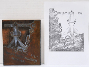 Lot 321 - Vintage Printing Plate for the Melbourne 1956 Olympicon Fifth Australi