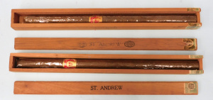 Lot 325 - 2 x vintage boxed St Andrew Cigars - Super Supers, 30cm L, boxed opene