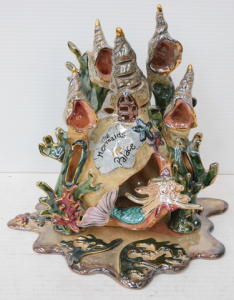 Blue Sky Ceramics The Mermaids Palace Tea Light Holder 26cm H