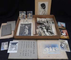 Box Vintage Japanese Photos, incl Portraits, traditional dress, etc