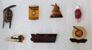 Group lot - Modern Enamel & other Metal Indian Motorcycle Badges & Pins