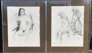 Set of 4 x Framed Signed Ltd Ed Prints by Garry Shead, Clifton Pugh, Louis Kahan