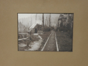 Photographer unknown - Vintage c1900 -1920s Mounted Photograph - Tram Rails &