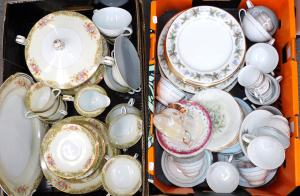 Lot 44 - 2 x Boxes Japanese China Inc Noritake Sherwood Plates, Dinner Set with